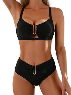 Rovioo Bandage-Style Bikini Set