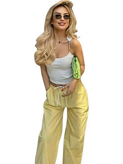 Rovioo Summer Stripe Pants