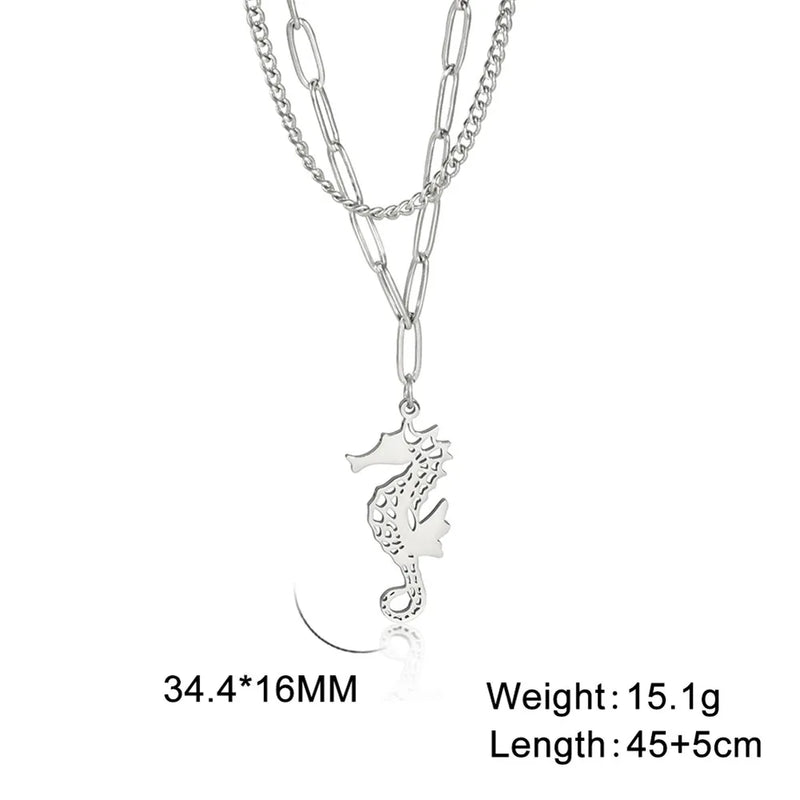 Athena Allure Designer Seahorse Pendant