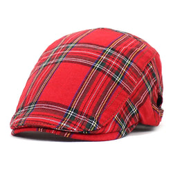 Athena Allure Designer Tartan Flat Caps
