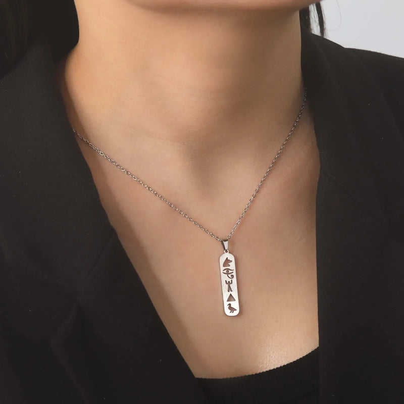 Athena Allure Hieroglyphs Necklace