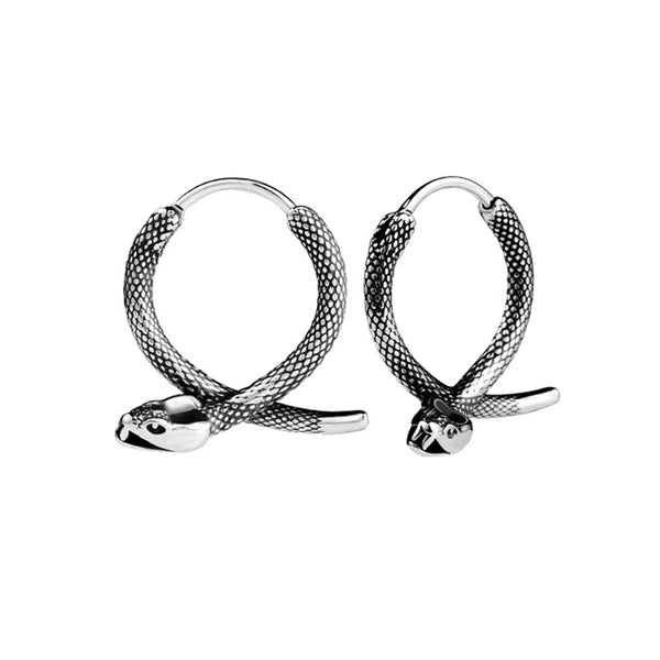 Athena Allure Snake Hoops