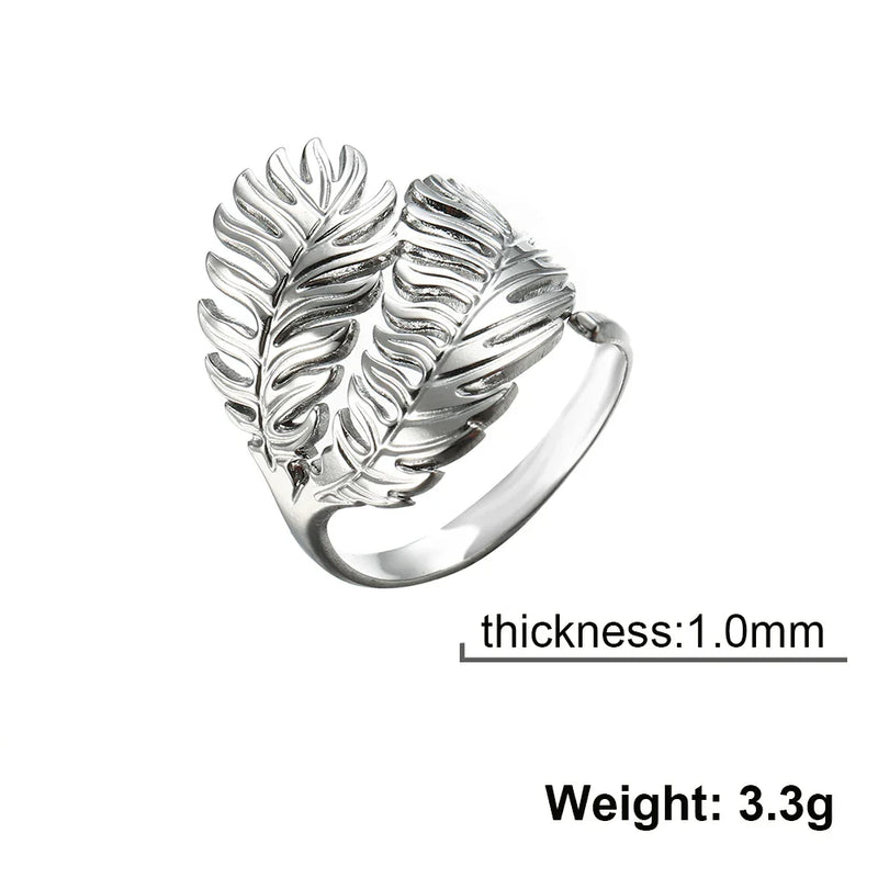 Athena Allure Designer Leaf Ring