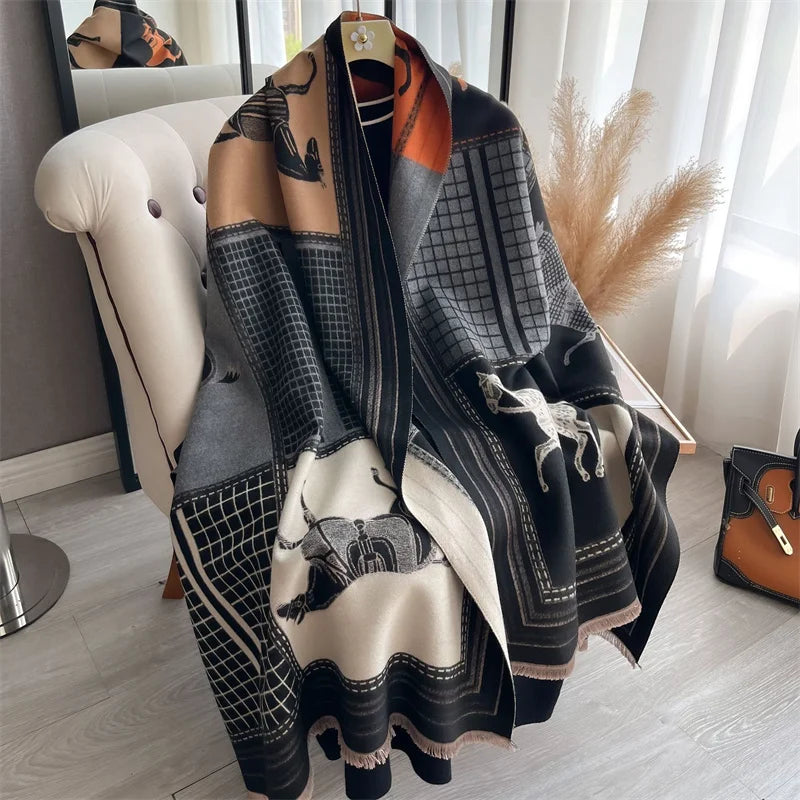 Athena Allure Luxury Poncho Scarf