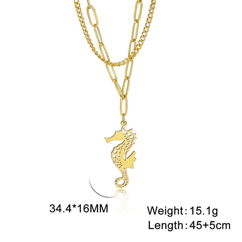 Athena Allure Designer Seahorse Pendant