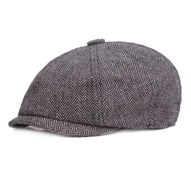 Athena Allure Designer Herringbone Flat Cap