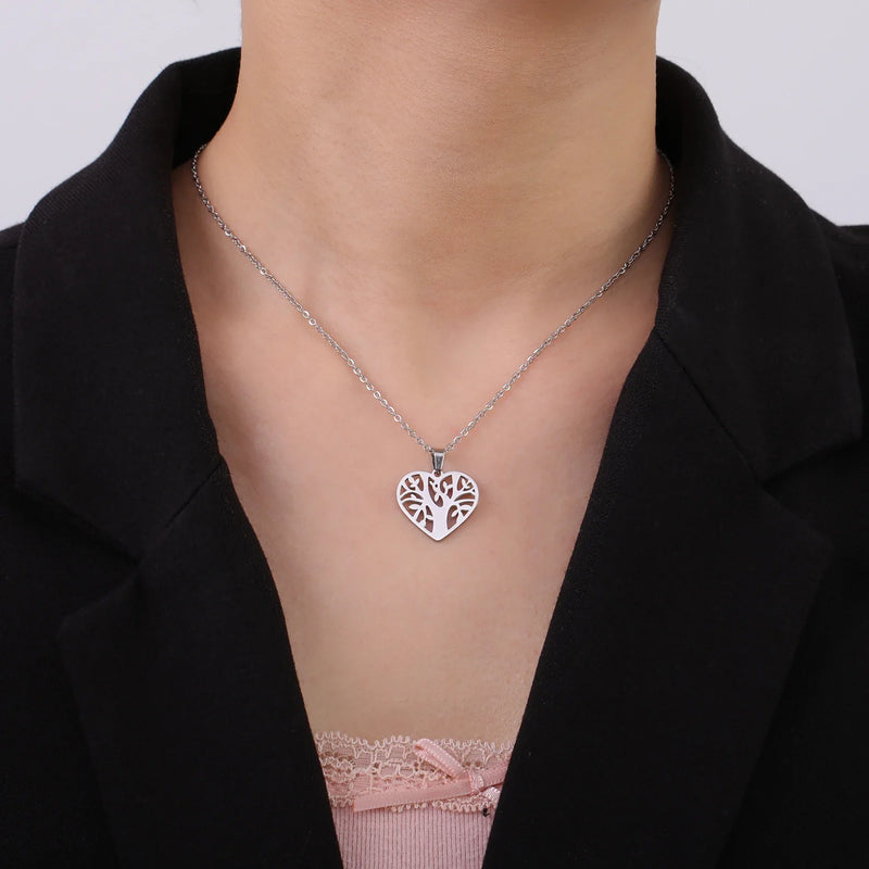 Athena Allure Designer Heart Tree of Life Pendant