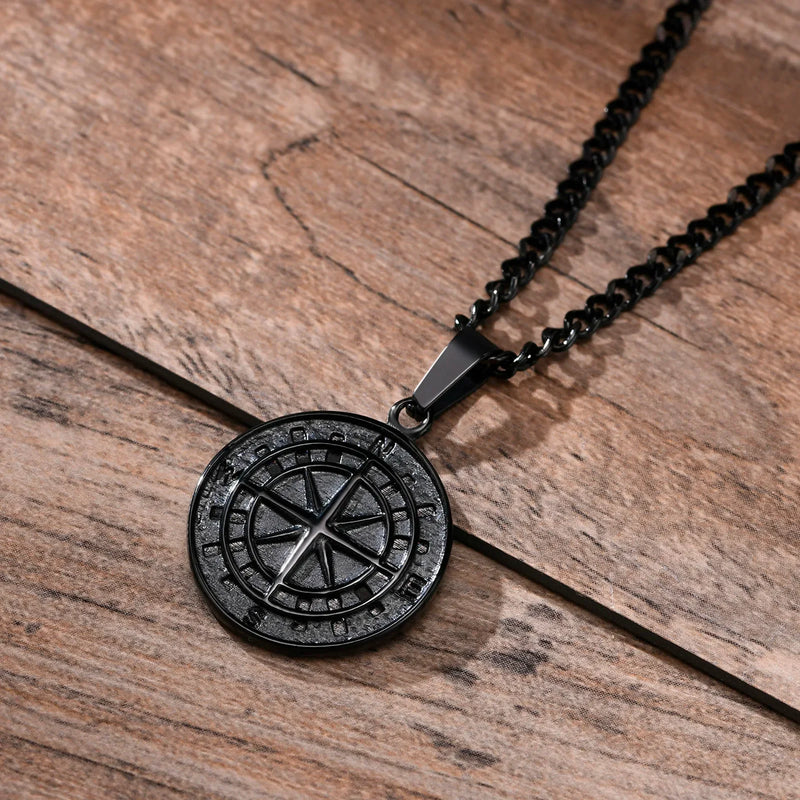 Athena Allure Vintage Compass Necklace