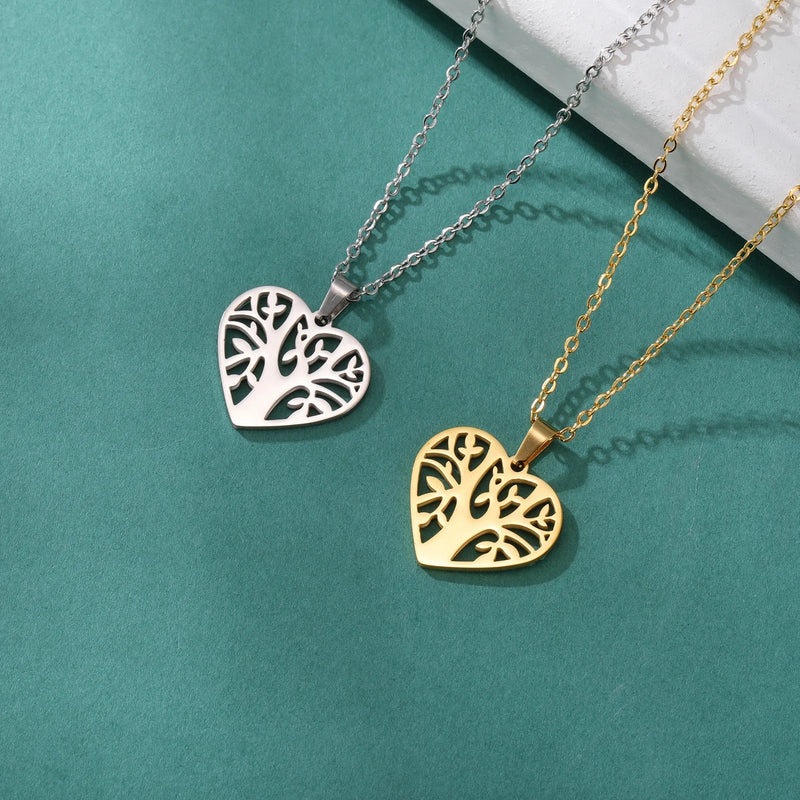 Athena Allure Designer Heart Tree of Life Pendant