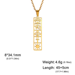 Athena Allure Hieroglyphs Necklace