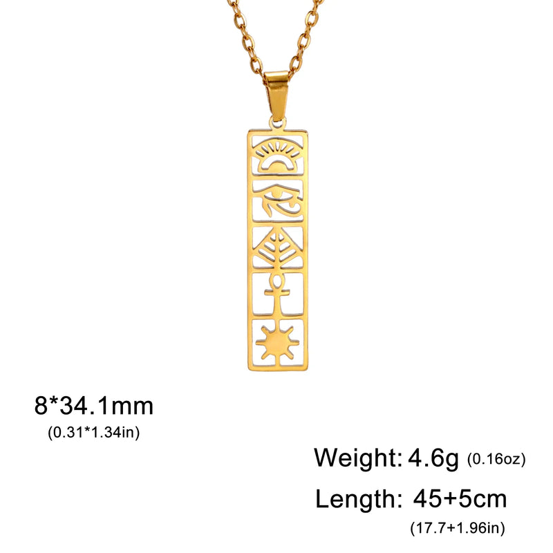 Athena Allure Hieroglyphs Necklace