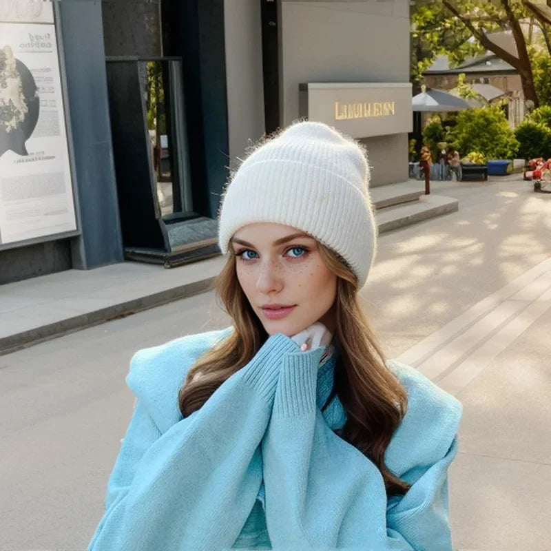 Athena Allure Fur Knitted Hat