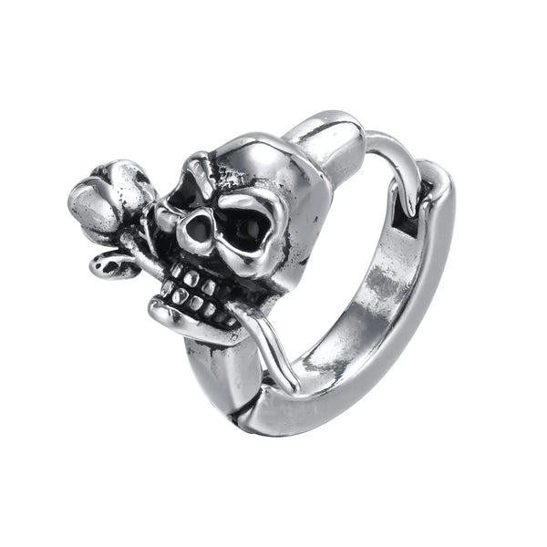 Athena Allure Skeleton Huggie Hoops