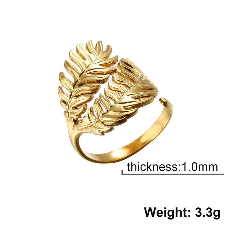 Athena Allure Designer Leaf Ring
