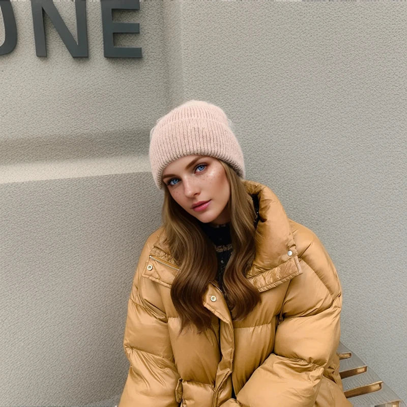 Athena Allure Fur Knitted Hat