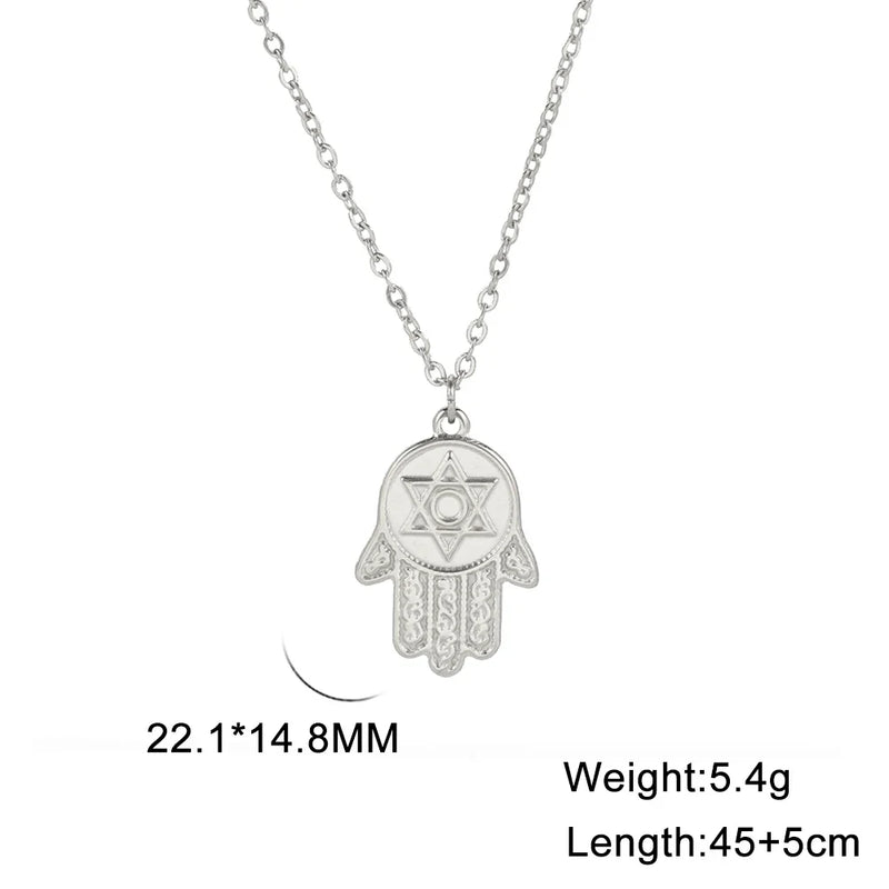 Athena Allure Designer Hamsa Hand  Pendant