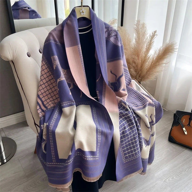 Athena Allure Luxury Poncho Scarf