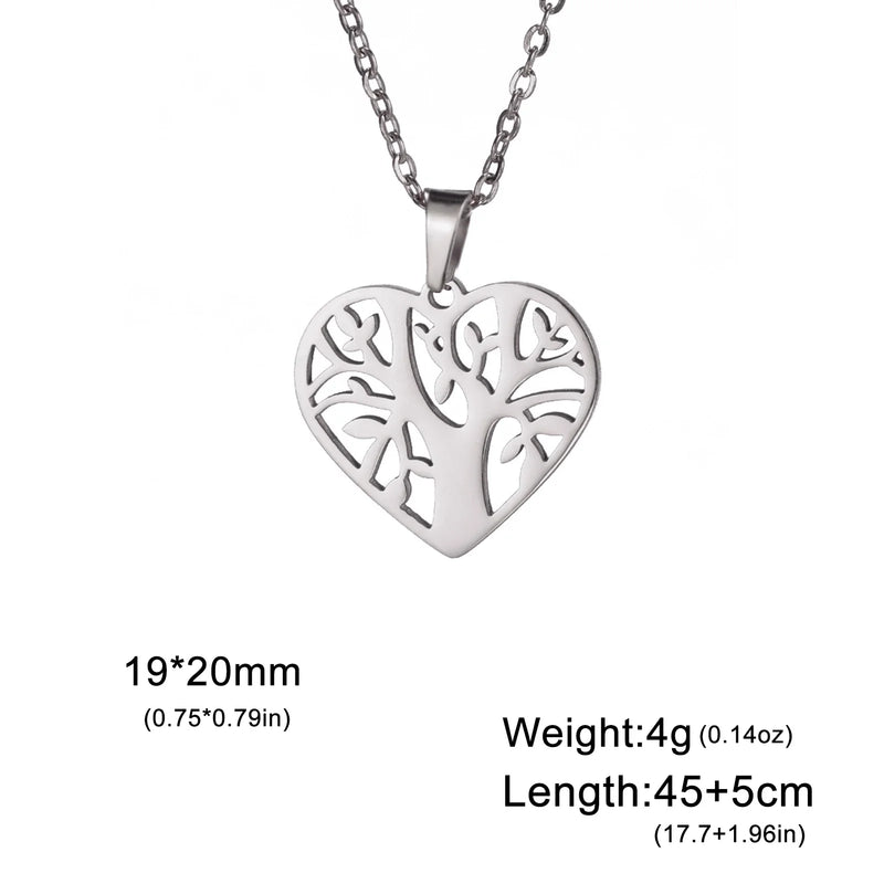 Athena Allure Designer Heart Tree of Life Pendant