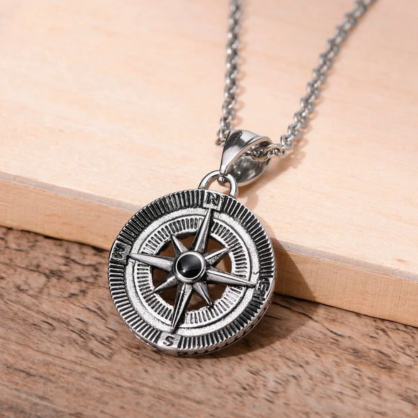 Athena Allure Vintage Compass Necklace